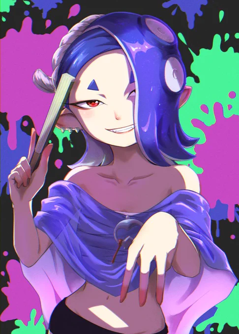 すりみ連合のフウカさん描きました #Splatoon3 #スプラトゥーン3 