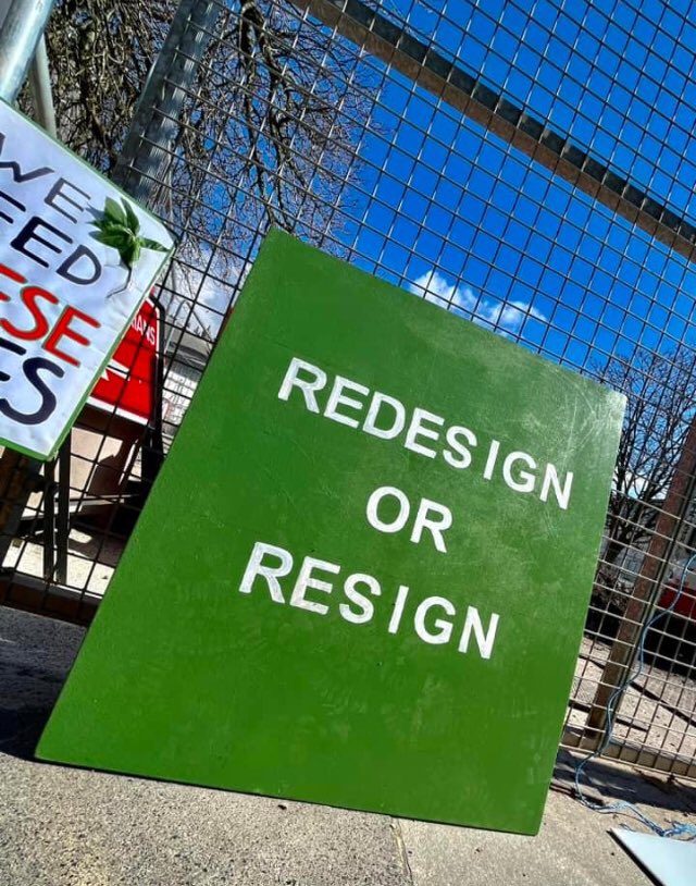 STRAWPlymouth's tweet photo. It’s time for the council to start listening to the 85% of people who rejected their design 

#PlymouthCityCouncilTreeMassacre #plymouth https://t.co/DcetClGj9o