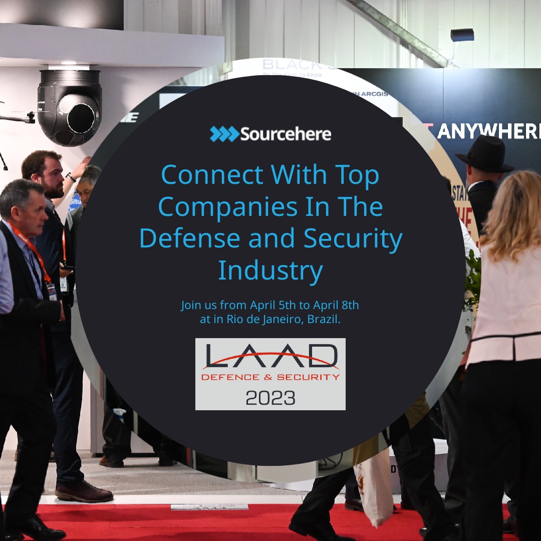 source_here's tweet photo. Attention all #defense and #security professionals! Don't miss your chance to connect with companies attending #LAAD 2023. Sign up to #Sourcehere for information about buyers and #suppliers attending the #event.
#DefenseIndustry #SecurityIndustry #TradeShow #Brazil https://t.co/bwMzsz6brg