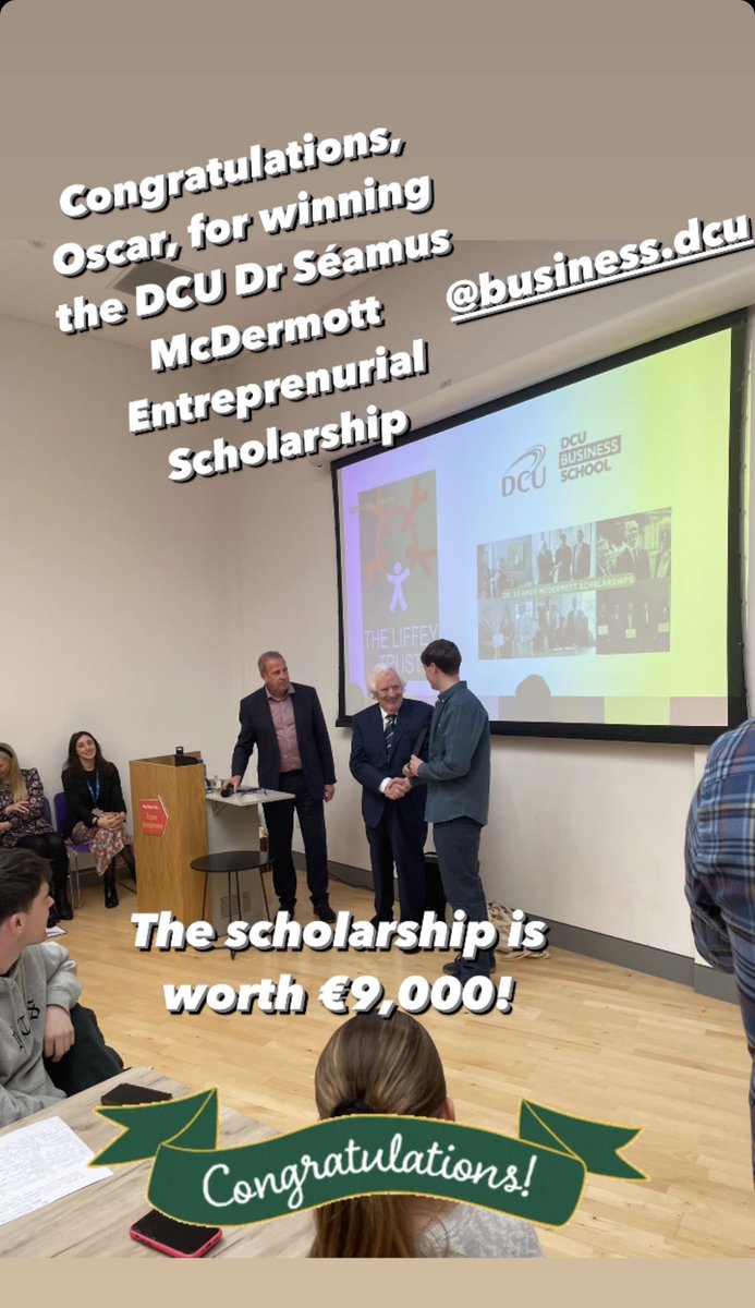 Congratulations, Oscar! <a href="/BusinessDCU/">DCU Business School</a>