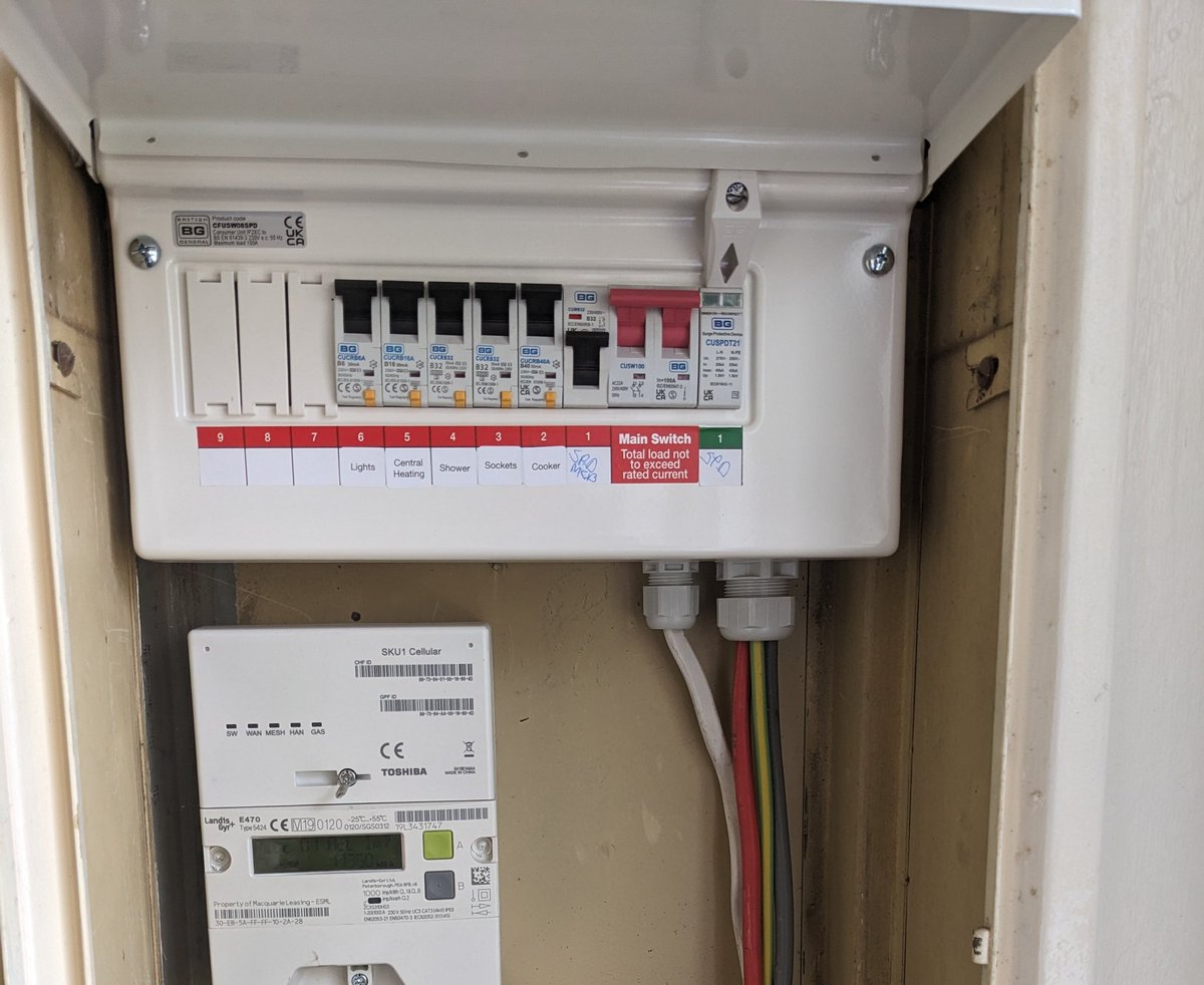 cskelectrical's tweet image. Fuse board consumer unit change in Crawley by an electrician from CSK Electrical