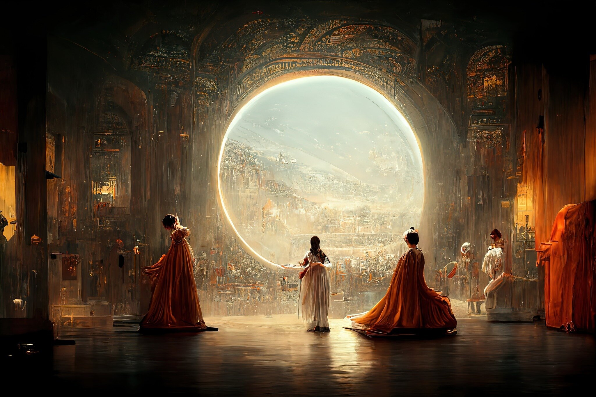 In fact, this piece from an AI won an art prize a few months ago: