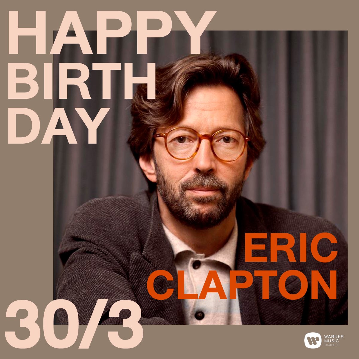   Perfect! Happy birthday, Eric Clapton  