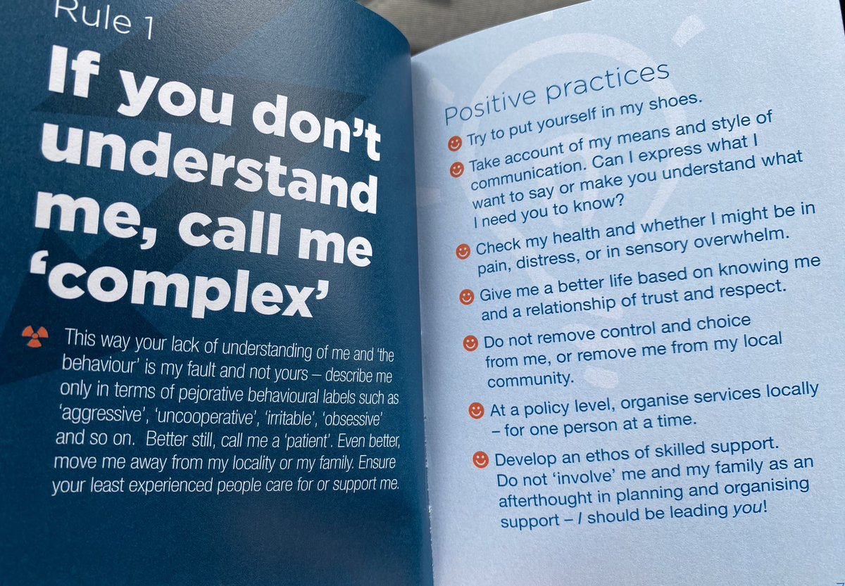 DrChrisMooreEP's tweet image. Love this booklet from @milton_damian, Richard Mills and Simon Jones. Provocative rules which maintain stress and exacerbate ableism for autistic people and people with learning disabilities. 
#AutismAcceptanceWeek #FlipTheNarrative