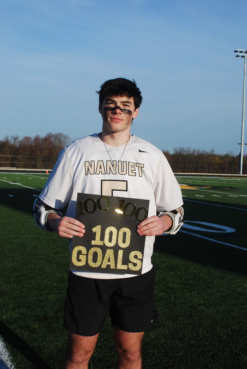 NanuetBlackGold's tweet photo. Huge congrats to Senior James Moran, who scored his 100th goal in lacrosse!  He hit this milestone in their game vs. Yonkers yesterday. Way to go, James!
🖤💛🥍🥍🥍🥍🥍🖤💛
@NUFSD 
#nanuetgoldenknightpride
📸Cara Moran https://t.co/rZvrYQsKku
