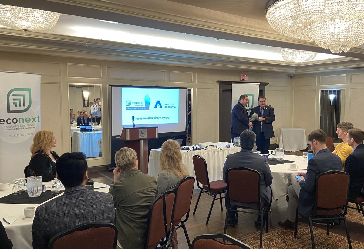 Port of Argentia (@portofargentia) on Twitter photo Port Board Chair Wayne Power just accepted Econext 2022 International Business Award this morning in St. John’s with Minister Bernard Davis on hand! Thank you Econext! <a href="/TownofPlacentia/">Town of Placentia</a> <a href="/GovNL/">Government of Newfoundland & Labrador</a> @econextNL <a href="/ScottR_Penney/">Scott Penney 🫐</a> <a href="/BoskalisNL/">Boskalis Nederland</a> Port Board Chair Wayne Power just accepted Econext 2022 International Business Award this morning in St. John’s with Minister Bernard Davis on hand! Thank you Econext! <a href="/TownofPlacentia/">Town of Placentia</a> <a href="/GovNL/">Government of Newfoundland & Labrador</a> @econextNL <a href="/ScottR_Penney/">Scott Penney 🫐</a> <a href="/BoskalisNL/">Boskalis Nederland</a>