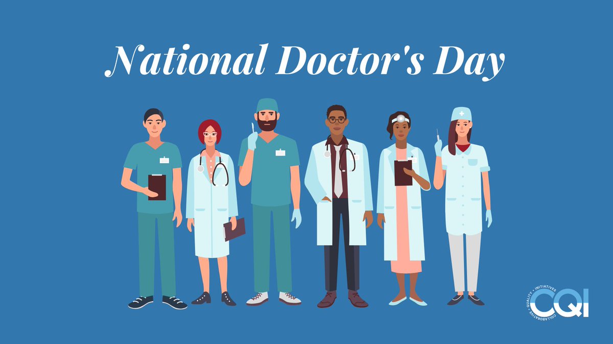 Happy National #DoctorsDay to all the incredible physicians working with our CQIs to bring patients throughout Michigan the highest quality care! 🩺