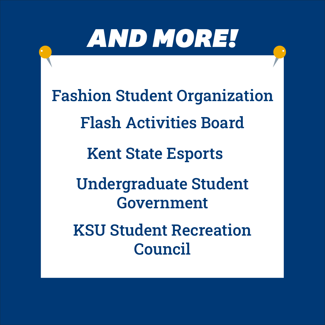 KentStateIntl's tweet photo. Kent State offers so many fun and enriching student organizations! Our 400+ organizations are a great way to make friends, advance professionally, and learn new things! You can even create your own if you don't see a club you want! Check out our Instagram for more clubs! https://t.co/lIqTks1cii