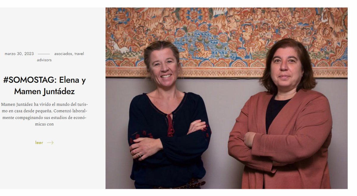 tadvisorsguild's tweet photo. Hoy en nuestro #BlogVerdeLima hablamos con Elena y Mamen Juntadez, directoras de nuestra agencia asociada @nl_viajes.
Con ellas hablamos de su propuesta de valor, sus retos así como de la evolución de la agencia a lo largo de más de 30 años 👉 https://t.co/zBNrGcoT0x #somosTAG https://t.co/oiiQOZwcQF