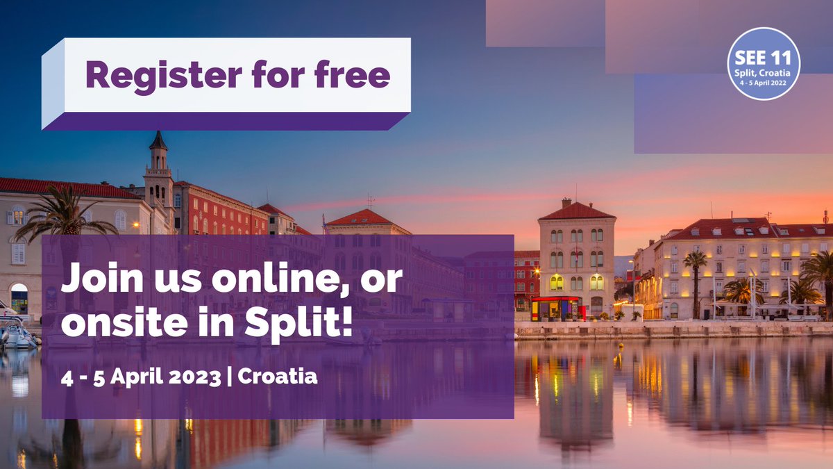 ripencc's tweet photo. #SEE11 takes place next week from 4-5 April in Split, Croatia. There's still time to register to attend onsite or online! Take a look at the agenda, which features many exciting talks on topics including the evolution of the region's telco market: https://t.co/FyIeEmdr2C https://t.co/LXEuAuQ8Yr