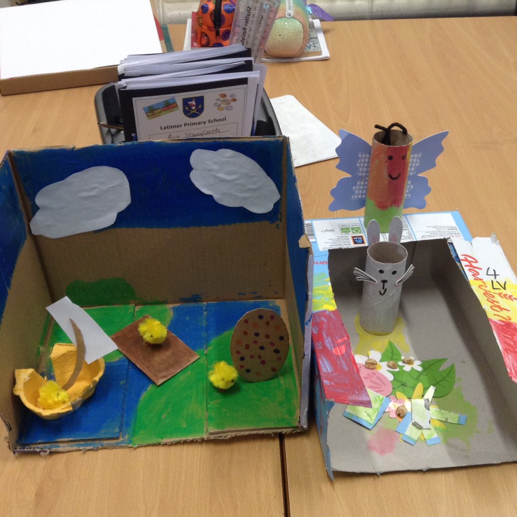 latimerprimary's tweet photo. ClassLV have made some fantastic Easter sculptures. #creativity #ecomodels https://t.co/jddrlT71vn