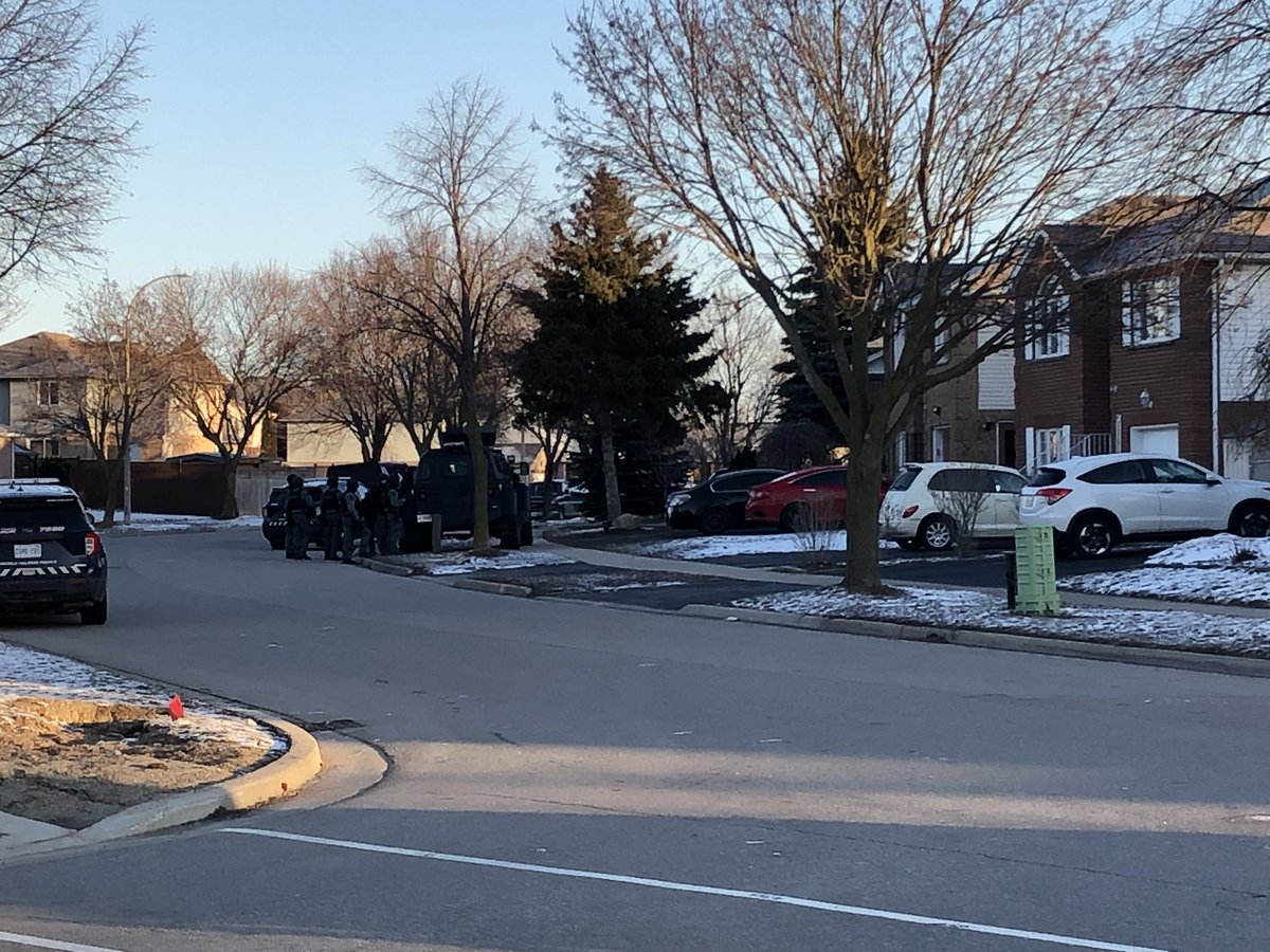 Jonathan Strom on Twitter "A large police remains at the intersection of Erinbrook Drive and