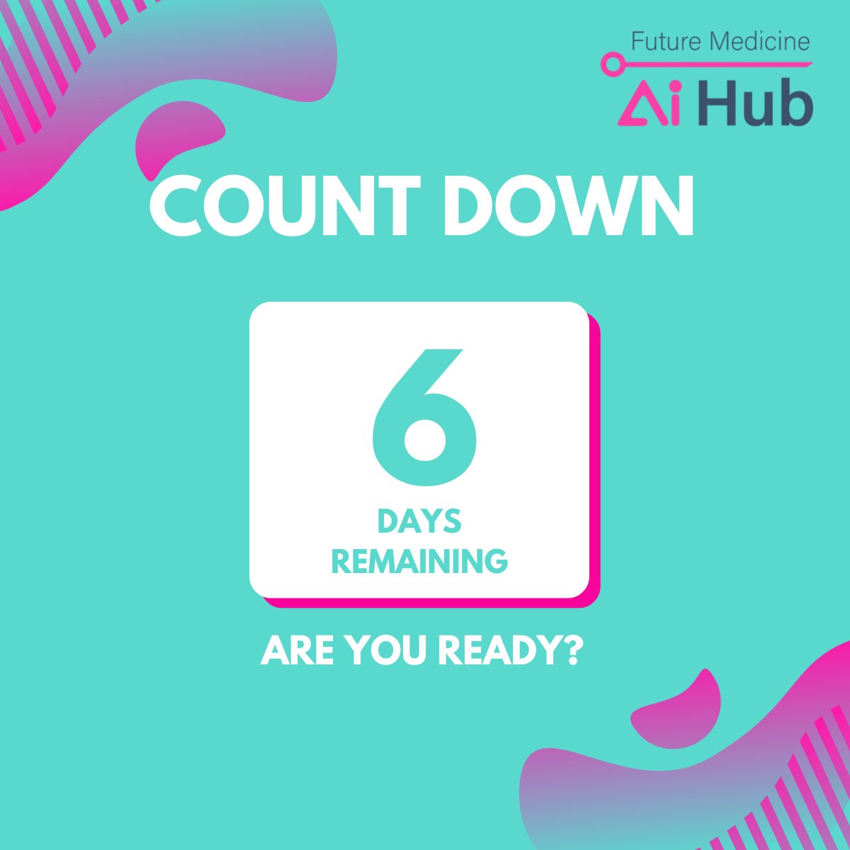 6 days and counting until our exciting #FMAI launch! Pre-register to become a member and get early access to the latest AI resources: bit.ly/3JyB7ap

#ArtificialIntelligence #AIinMedicine #AItechnology #AIresearch #VirtualHealth #VirtualHealthcare #HealthTech