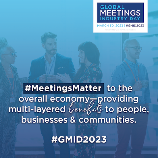Today we celebrate Global Meetings Industry Day—an incredibly important opportunity for businesses and destinations across the world to recognize that #MeetingsMatter for a multitude of reasons—and their benefits are critical to both our businesses and our communities. #GMID2023