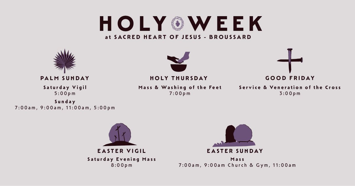 Join us for Holy Week beginning with Palm Sunday.