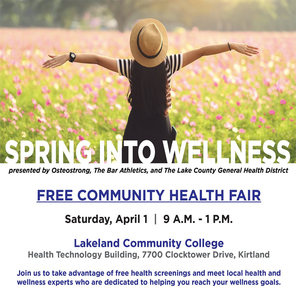 clevelandrcc's tweet photo. Stop by Cleveland Rape Crisis Center’s table this Saturday during @MotivateLakeCty's Community Health Fair at Lakeland Community College, Health Technology Building, 7700 Clocktower Drive in Kirtland from 9:00 a.m. – 1:00 p.m.
#springintowellness #healthierhappieru https://t.co/PUUpxjeOz0