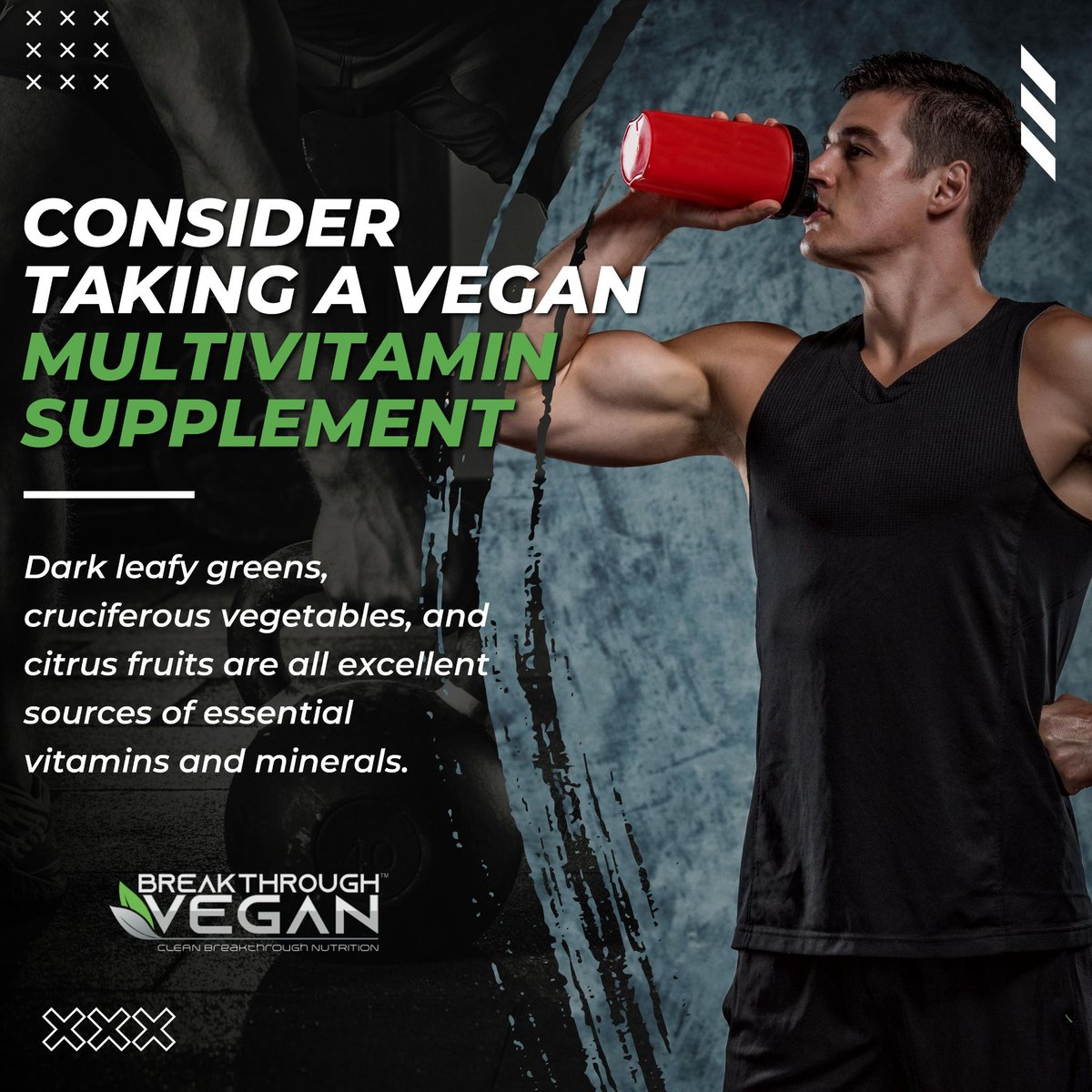 Dark leafy greens, cruciferous vegetables, and citrus fruits are all excellent sources of essential vitamins and minerals. In addition, consider taking a vegan multivitamin supplement to ensure.
.
#breakthroughvegan #nutrition #fitness #sportssupplements #recipes #vegan
