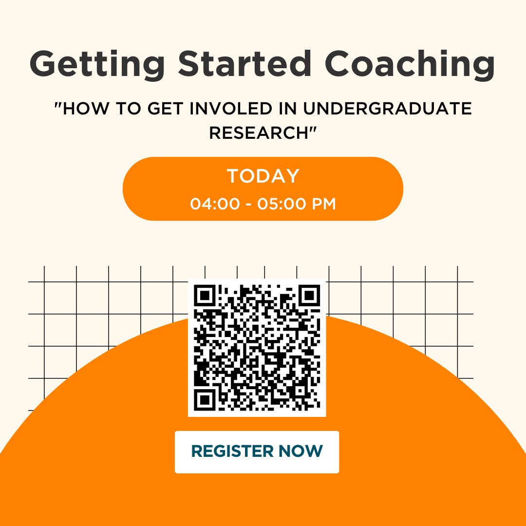 Want to know how to get started in undergraduate research?
.
Register for this information session today!
.
#Volsresearch