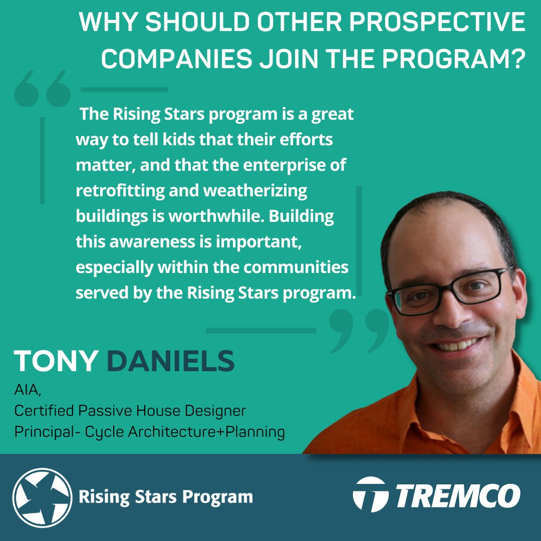 Rising Stars partner and presenter, Tony Daniels, shares feedback from participating in the Rising Stars program. “We always look for ways to give back to the communities we serve, and supporting the Rising Stars Program is a good way for us to contribute.” Tony Daniels.