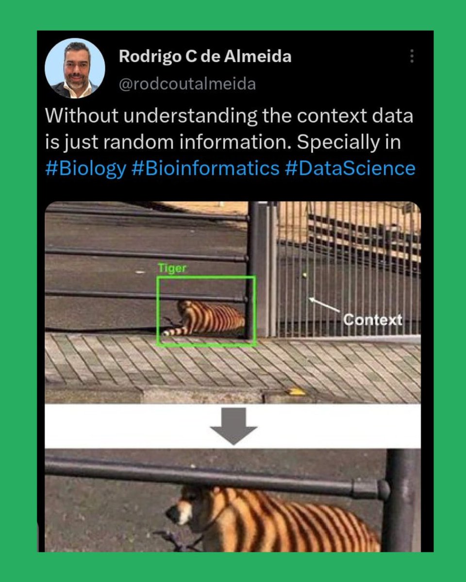 TheHackbio's tweet image. Data is important, but it&apos;s nothing without context. 
We risk making wrong decisions without understanding the who, what, when, where, &amp;amp; why behind the numbers. 

Always keep in mind to consider the context before drawing conclusions from data. 

#hackbio #data #bioinformatics