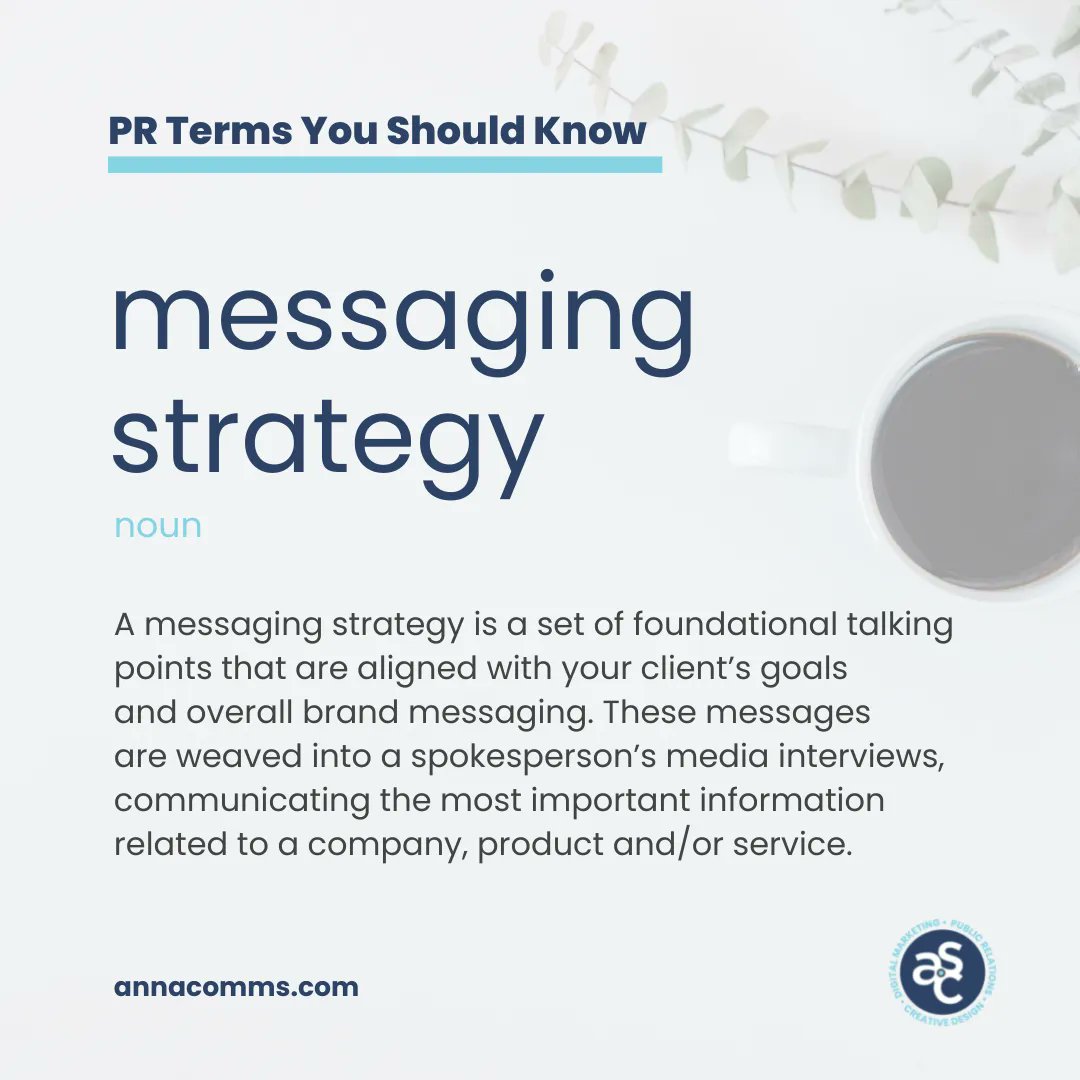 Your #messagingstrategy defines your #brandidentity, builds #brandawareness, informs your clients or customers about who you are, and ultimately, it can be the bridging factor between prospective client, and new client. 

We can help! Send us a DM 📬 

#publicrelationsagency