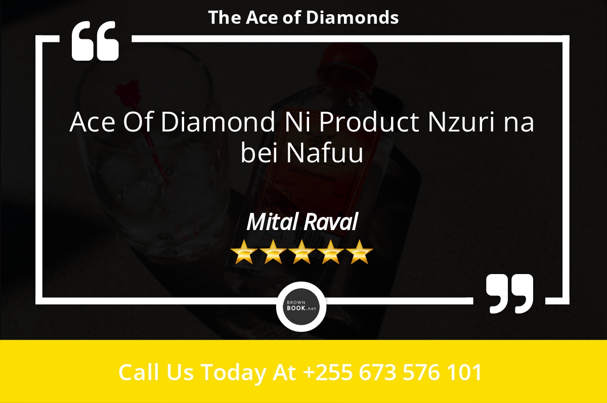 aceofdiamondgin's tweet photo. 5 Star: Mital R. "Ace Of Diamond Ni Product Nzuri na bei Nafuu" https://t.co/PEYrdPBx38 https://t.co/vguUm3aWFP
