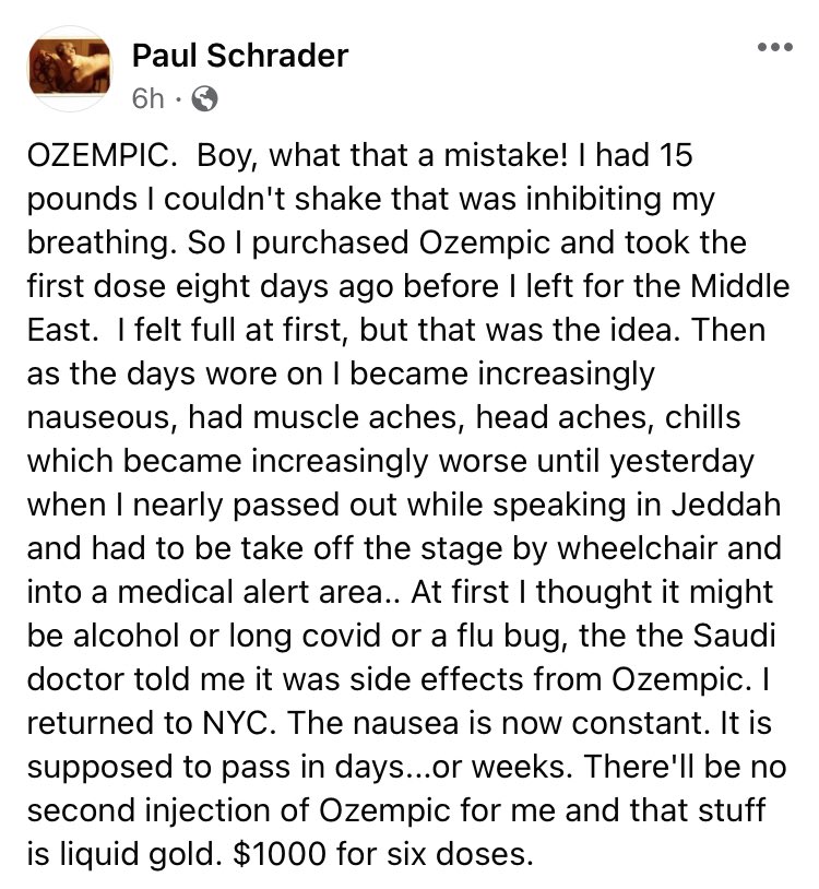 Paul Schrader's facebook thoughts about The Last of Us episode 3 : r/YMS