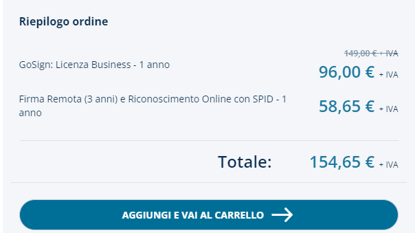 WebMarkeThink's tweet photo. Cos'è il genio:

@InfoCert_it ti propone di acquistare la licenza business di #gosign a 8€ +iva mese alias 96€ anno (e teoricamente pure altri 30gg. gratuiti)...

Poi ti propone la firma remota a 49,00 € + iva una tantum con durata triennale che con il riconoscimento tramite #Spid diventa 58,65€ + iva...

Quindi nella normalità se comprate insieme le due cose paghereste 154,65€ + iva...

Ed ecco la genialata!
ti faccio il pacchetto a 169 €€ (al quadrato) + iva all'anno.

#firmadigitale
#infocert
#firmaremota