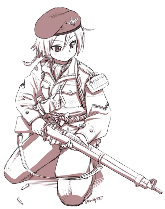描いたの と 描いた本人#既掲でもいいのでとにかく英陸軍を貼ろう 