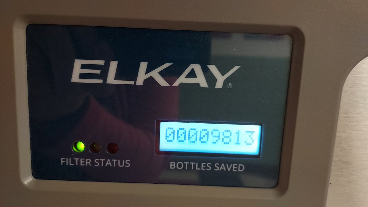 I fill up my water bottle at least twice each day at this fountain. I love that our school has prioritized healthy habits and environmentally friendly practices. And I really hope I am the 10000th bottle saved!! <a href="/CKELEM/">Cora Kelly</a>