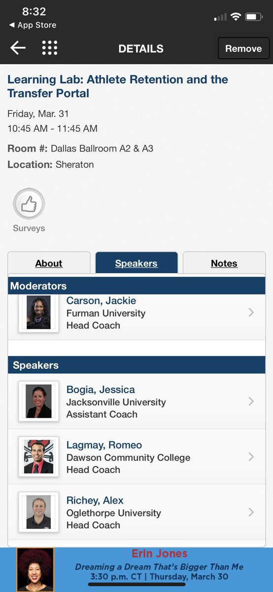 CoachRomeo213's tweet image. Let’s do this Dallas! 🤠
It s an honor and pleasure to share this forum with established coaches.
#wbca23