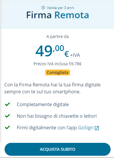 WebMarkeThink's tweet photo. Cos'è il genio:

@InfoCert_it ti propone di acquistare la licenza business di #gosign a 8€ +iva mese alias 96€ anno (e teoricamente pure altri 30gg. gratuiti)...

Poi ti propone la firma remota a 49,00 € + iva una tantum con durata triennale che con il riconoscimento tramite #Spid diventa 58,65€ + iva...

Quindi nella normalità se comprate insieme le due cose paghereste 154,65€ + iva...

Ed ecco la genialata!
ti faccio il pacchetto a 169 €€ (al quadrato) + iva all'anno.

#firmadigitale
#infocert
#firmaremota
