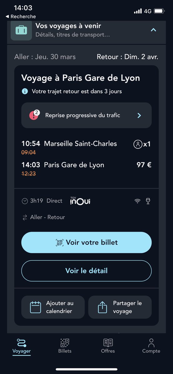 Non_Curat's tweet photo. @SNCFConnect votre application ne semble pas se mettre à jour du retard que nous avons sur le train à bord duquel je me trouve, est ce normal ? 14h03 et nous sommes toujours loin d’être arrivés…! https://t.co/CSK9JeR30H