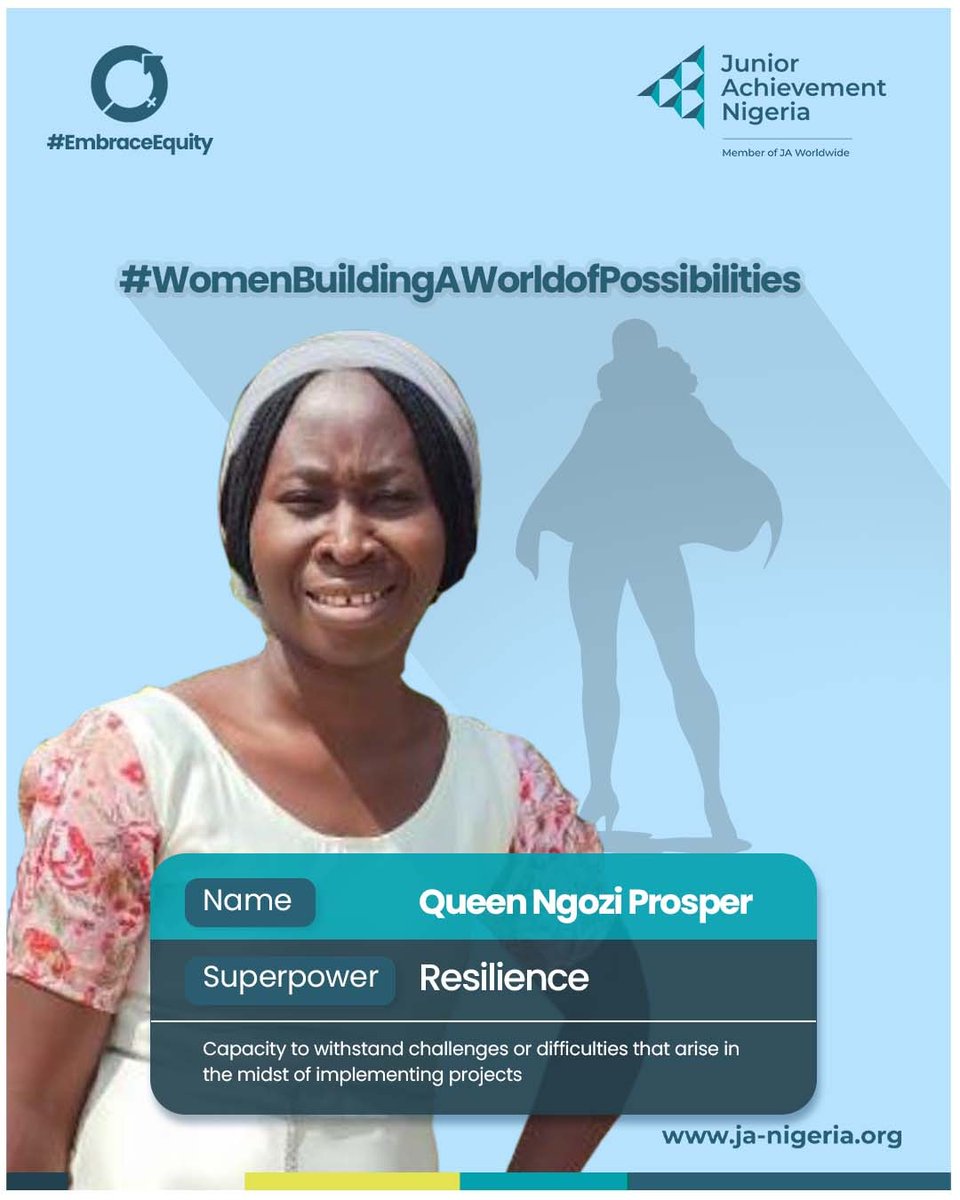 JANigeria's tweet photo. As the women's month winds down, we're still celebrating the amazing women in #JANigeria...
Meet the 'Resilient', Queen Prosper, our Programs Intern 😃
Keep being resilient, dear Queen
.
.
#WomenBuildingAWorldofPossibilities #IWD2023 #Workreadines #JANWarriors #Womensmonth https://t.co/Q1DbFbjTHg