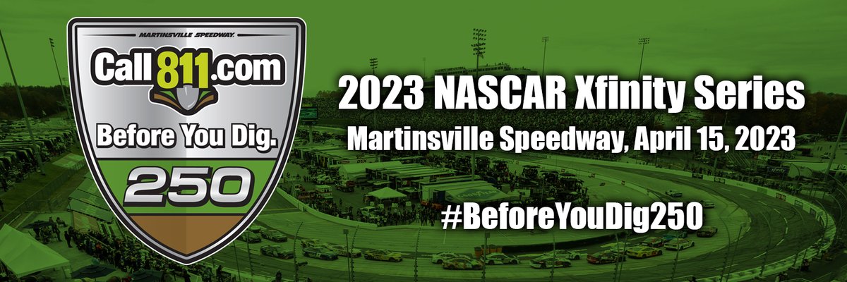 MISSDIG811's tweet photo. Do you dig racing? The https://t.co/4iCgN6MrGx crew is back in action again this year at Martinsville Speedway. Always call 811 before any digging project large or small. Every dig counts! Learn more at https://t.co/4iCgN6MrGx
#beforeyoudig250 #call811 #MISSDIG811 https://t.co/isrpKU19MP