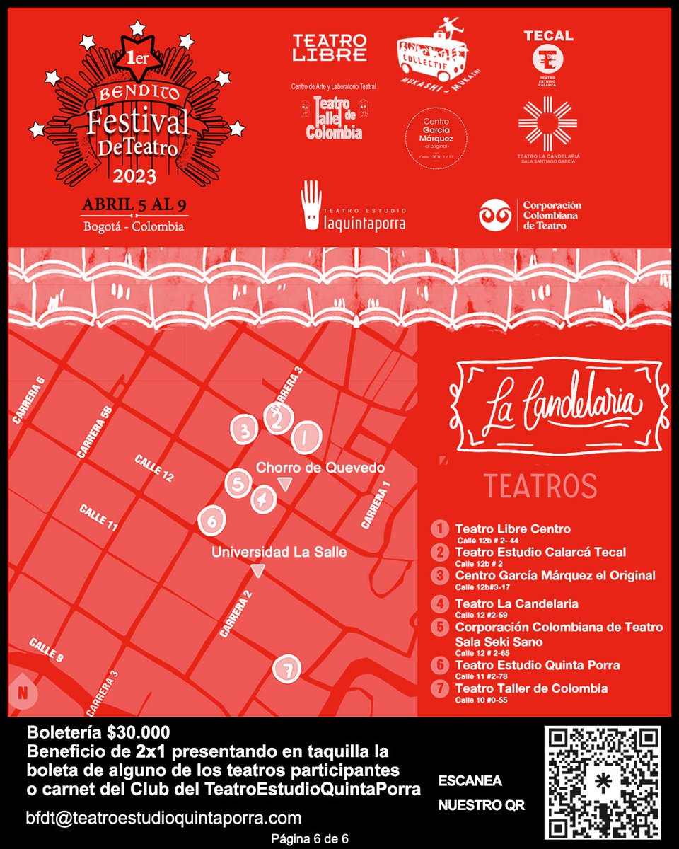 TEATROC_G_M's tweet photo. !Ya no hay que esperar cada dos años para tener festival en la capital!
#EnTeatroNosVemos
#VamosATeatroCarajo
#teatrolibre #TeatroTallerDeColombia #Tecal #CorporacionColombianaDeTeatro #TeatroLaCandelaria #TeatroQuintaPorra #mukashimukashi #TeatroCentroGarciaMarquezeloriginal https://t.co/ERTNulHaeW