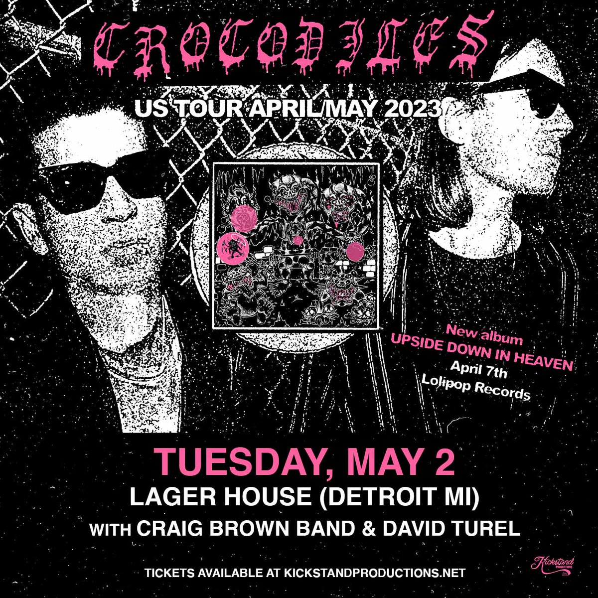Kickstand Productions Michigan (@kickstandmi) on Twitter photo 🌵Show Update!🌵
We are excited to announce that <a href="/CraigBrownsVan/">Craig Brown Band</a> will be joining as support to <a href="/killcrocodiles/">Crocodiles</a>, alongside David Turel, at <a href="/lagerhousedet/">Lager House</a> on May 2nd.
Grab tickets now at kickstandproductions.net 🌵Show Update!🌵
We are excited to announce that <a href="/CraigBrownsVan/">Craig Brown Band</a> will be joining as support to <a href="/killcrocodiles/">Crocodiles</a>, alongside David Turel, at <a href="/lagerhousedet/">Lager House</a> on May 2nd.
Grab tickets now at kickstandproductions.net