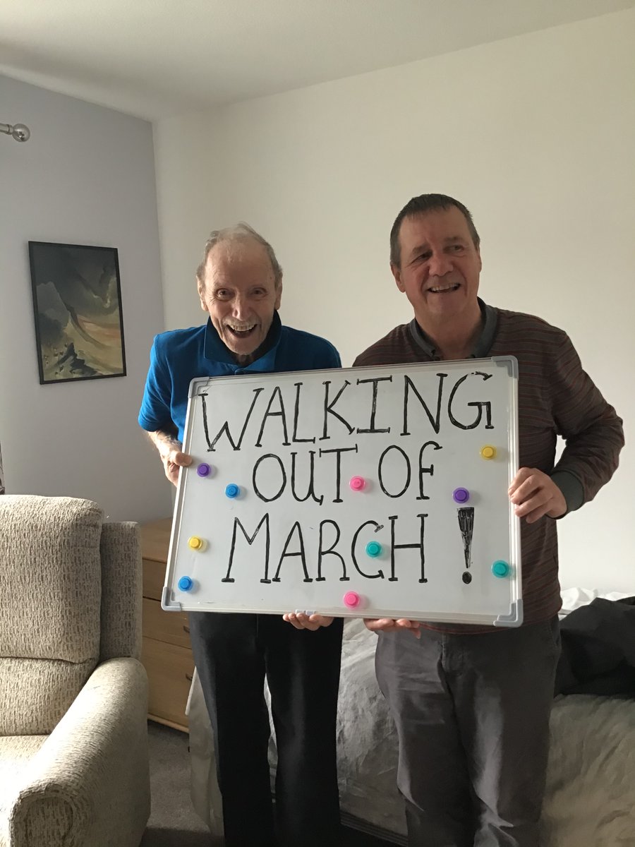 MillfieldCare's tweet photo. @TheOldhamTimes residents and staff enjoying walking out of March #walkanywhere https://t.co/QKj07Mz9eU