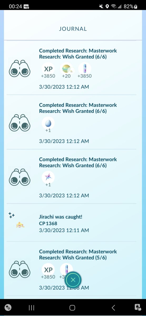 ChampCero's tweet image. Finishing up the #masterwork research, and for my 7th day in row of catching task, I got a #shadow shiny #Larvitar. I then claimed my #shiny #wish #pokemon! #Jirachi #back2back #shinypokemon #PokemonGO #PokemonMasterworkResearch #Pokemon
