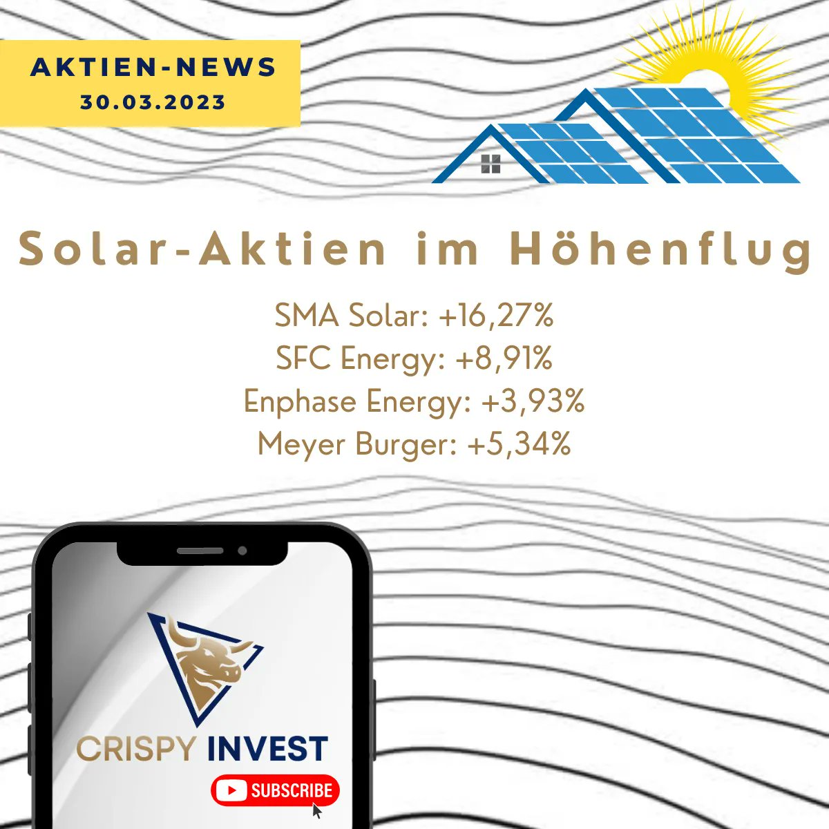 CrispyInvest's tweet image. Solar-Aktien im Höhenflug
#smasolar #sfcenergy #meyerburger #solar #aktien #enphase