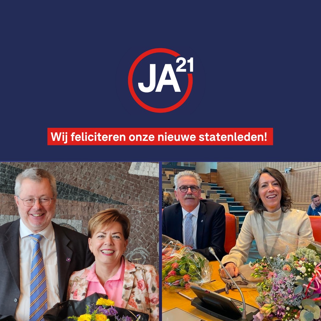 JuisteAntwoord's tweet photo. Wij feliciteren al onze volksvertegenwoordigers met hun installatie in de Provinciale Staten! 💐
Nu: aan de slag voor de provincies! 💪 https://t.co/qOsEcOEQTt