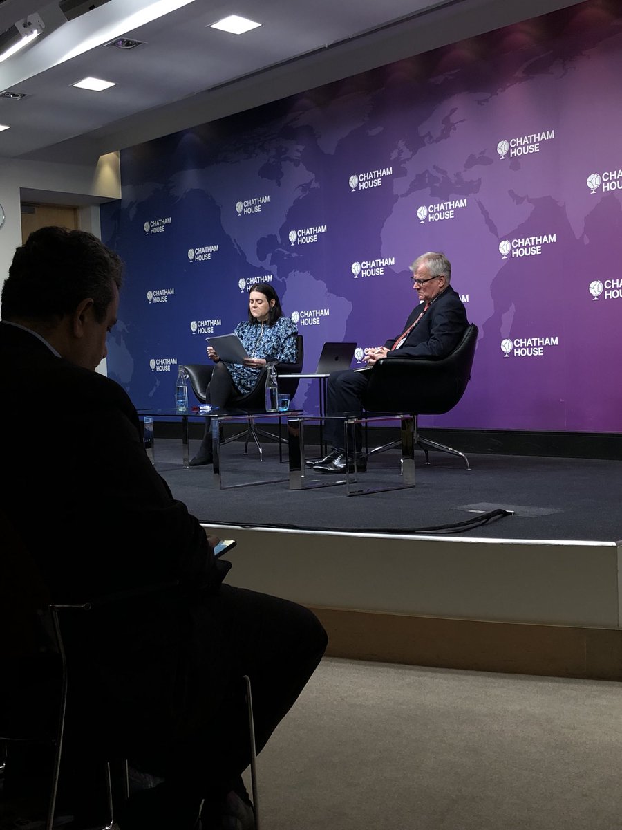 khrystiamelekh's tweet photo. @DmytroKuleba at @ChathamHouse: Russia’s presidency of UN SC that starts on the 1st of April is the worst April fool’s day joke you can imagine.
@CHUkraineForum connects Kyiv and London for the discussion on russia’s aggression and multilateralism #CHevent https://t.co/53IQPwFvfQ