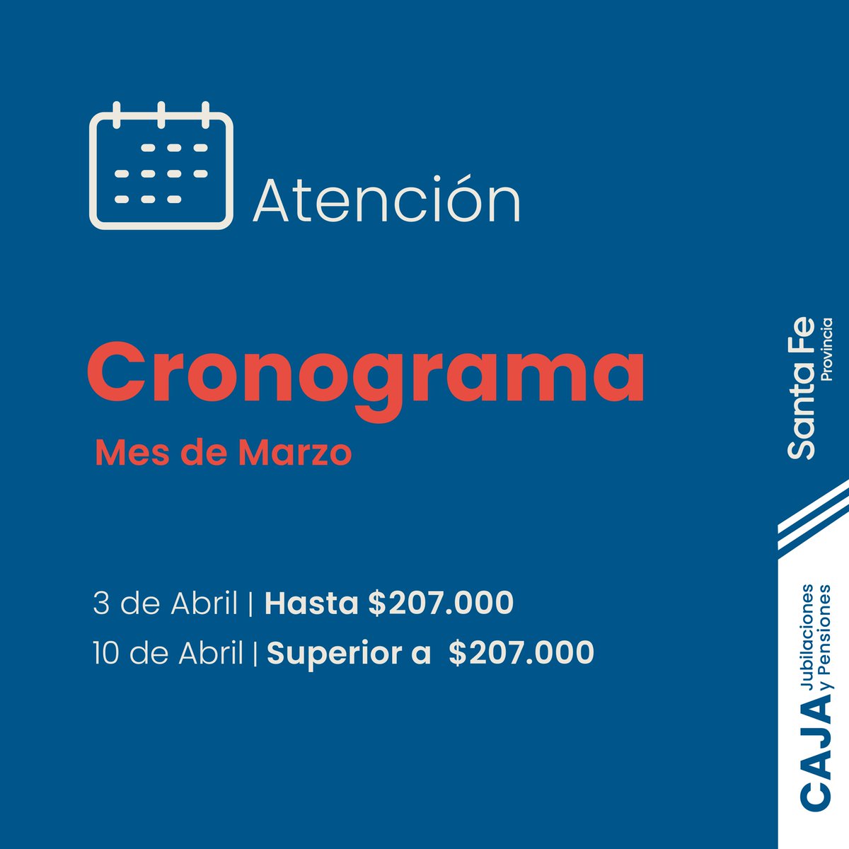 caja_sf's tweet photo. 📢IMPORTANTE📢

#cronogramapasivos
#lacajamascerca https://t.co/c8ZJkBGoo0