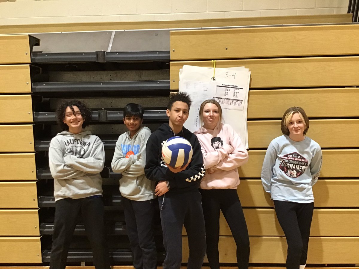 nbcmspe's tweet photo. Some of our Volleyball tournament winners!! https://t.co/ouZDM2spWm