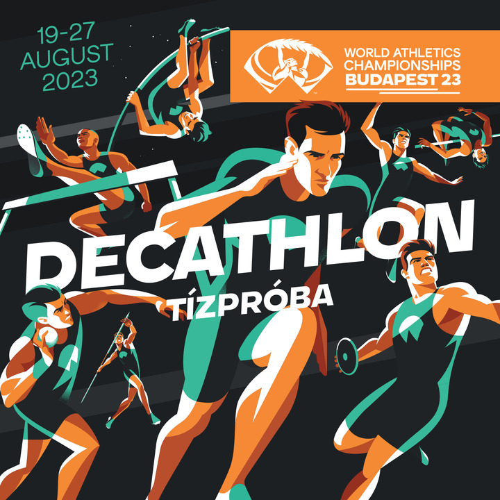 wabudapest23's tweet photo. Get ready for the ultimate test of athleticism with the decathlon! On 25-26 Aug athletes'll compete in 10 track &amp; field events over 2 intense days. Don't miss the World Athletics Championships Budapest 23! Tickets: https://t.co/TzaoAiHNo6

#Budapest2023 https://t.co/48iwLGuFYg