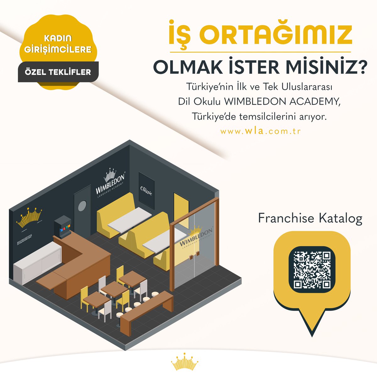 WimbledonlaT's tweet photo. 👑 İŞİNİZİ NASIL TAÇLANDIRIRSINIZ?
📍Franchise sistemimize katılma kararı alın.
📍Şube lokasyonunuzu belirleyin.
📍Bizimle iletişime geçin, sizi ofisimizde ağırlayalım.
📍Şube kurulum süreçlerinizi hızlı bir şekilde oluşturalım.

👑 Artık Wimbledon Ailesinin Bir Üyesisiniz. https://t.co/yOVqYjwgQp