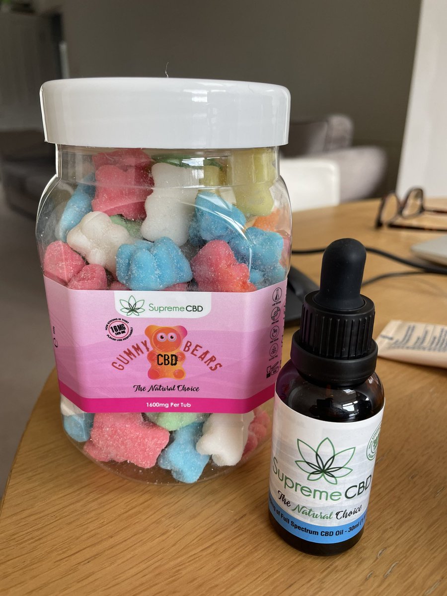 GEighty2's tweet image. Just taken delivery of this amazing combo! These old man aches and pains will be no more I’m telling you 😂😂. 

@supreme_cbd