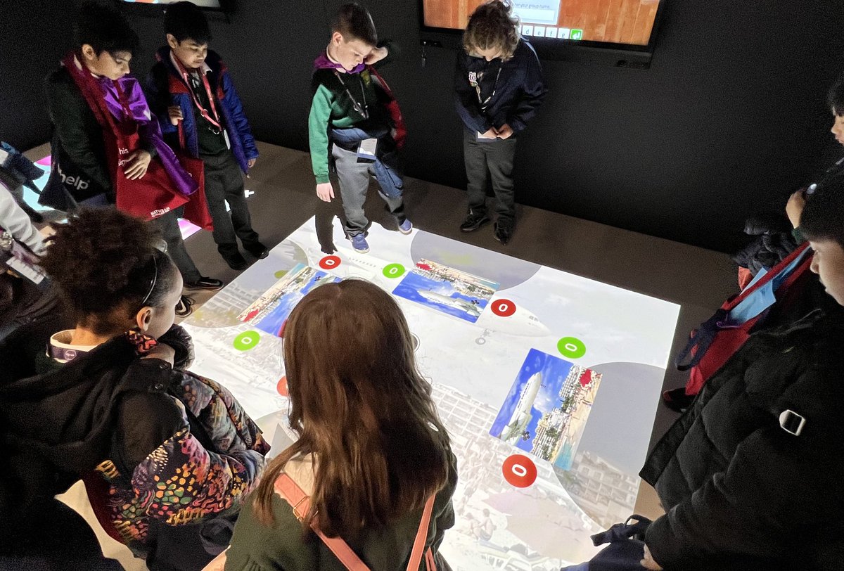 LEOacademies's tweet image. Our Digital Leaders from @cheamparkfarm enjoyed trying out the new #interactivefloor from @WizeFloorOne at #Bett2023. An interactive surface, encouraging play, movement, communication and collaboration. #wizeup