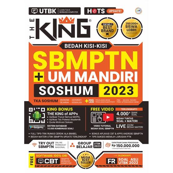 GIVEAWAY PART #6 BUKU THE KING SBMPTN SOSHUM + UM MANDIRI 2023💐💐
— syarat:
1 . FOLLOW
2 . RT / LIKE
3 . KOMENTAR PTN/PTS IMPIAN MU! 

pengumuman pemenang tanggal 3 April 2023

goodluck! #studytwt #AMBISVERSE