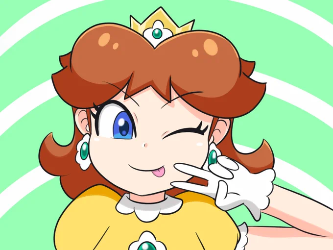 新ペンタブにまだ慣れないので練習#デイジー姫 
